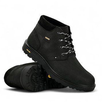 Чоловічі зимові черевики Grisport шкіряні з мембраною Spo-Tex і Vibram на хутрі водонепроникні чорні 40279T20Ln 40279T20Ln фото